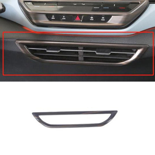 Wood Grain Center Air Outlet Vent Cover Trim decor for Volkswagen ID.4 2021-2023