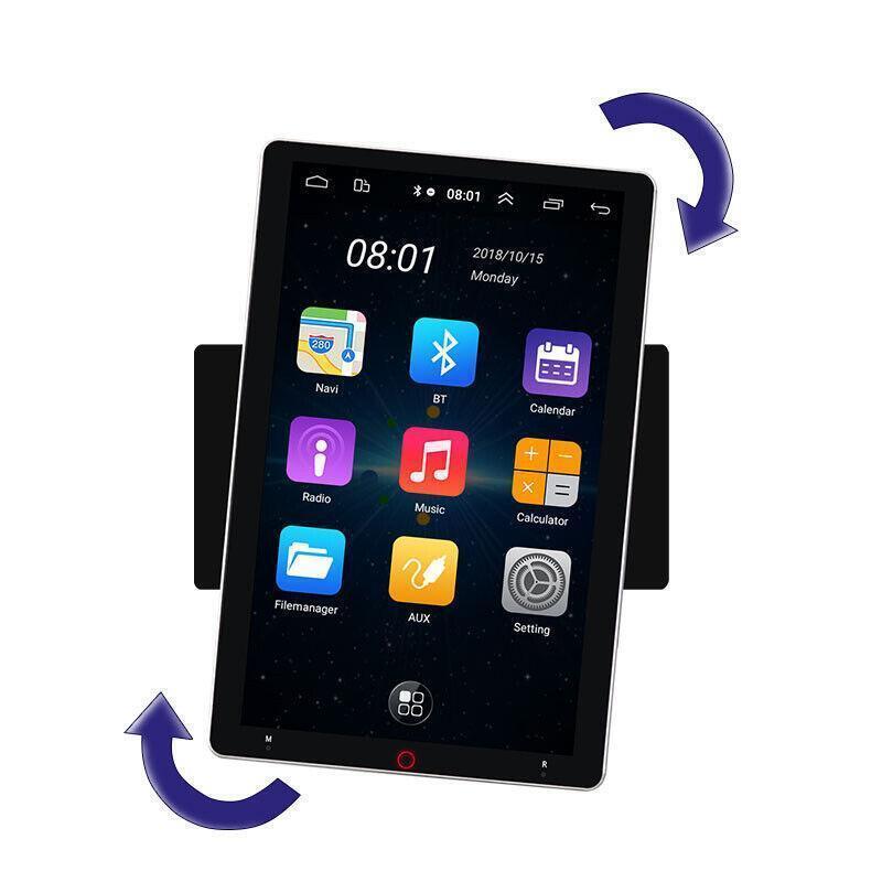 GPS Navigation 11 Android Touch Screen Car Rotatable Radio MP5 Player Wifi BT