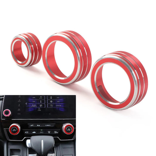 AC Climate Switch Knob Ring Cover Trim for Honda CRV 2017-2022 2021