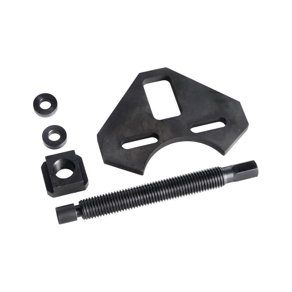 Wheel remover for black car wheels, bearings, and wheel hub removal tool kit for 5, 6, and 8 Lug wheels.