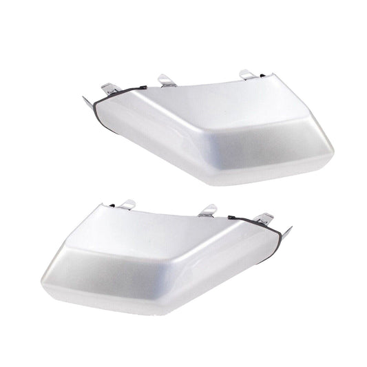 2PCS Front Silver Bumper End Cap LH RH For 2007-2014 for Toyota FJ Cruiser