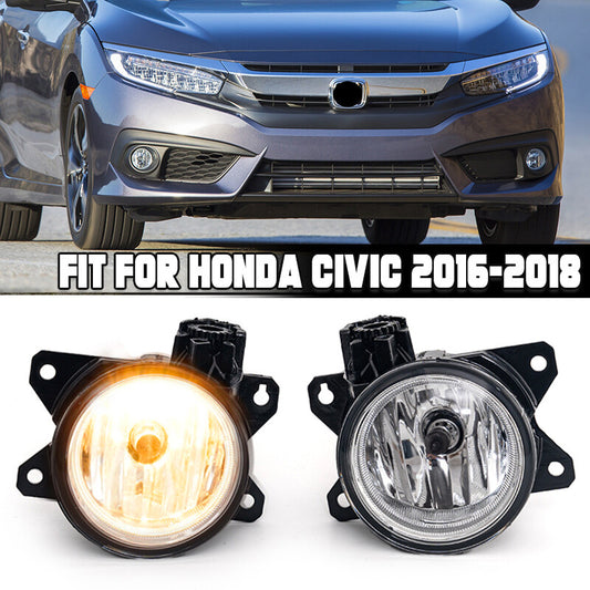 Halogen fog lights/driving lights for 2016, 2017, 2018, 2019, 2020, and 2021 for Honda for Civic .