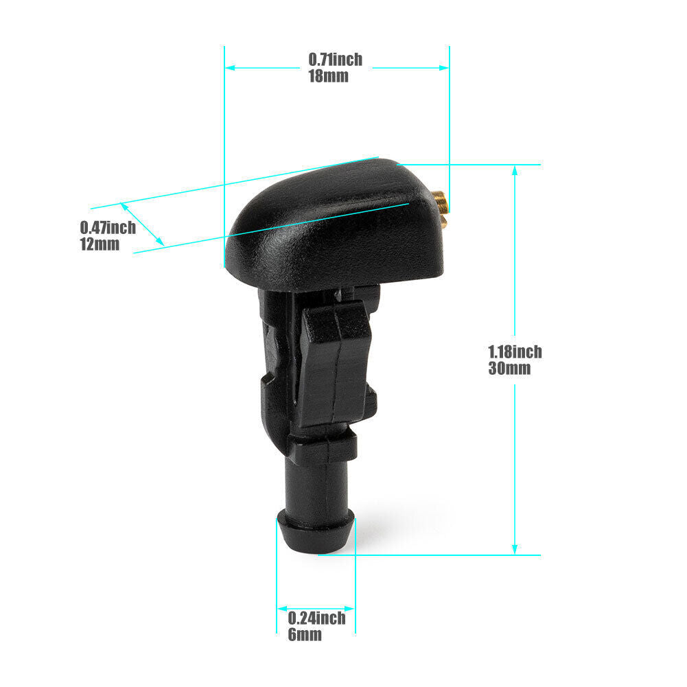 Windshield Wiper Fluid Squirter Nozzle Kit for Ford Econoline 3W7Z17603AA