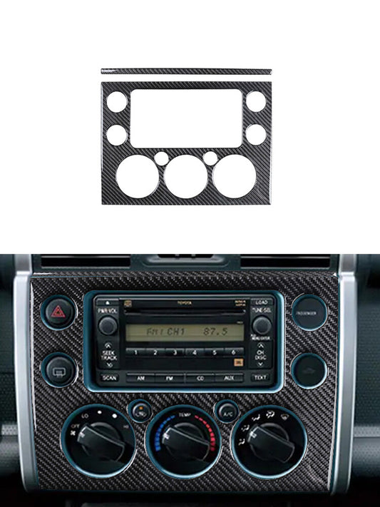 Central Panel Trim Cover Carbon Fiber Interior for Toyota FJ Curiser 2007-2021
