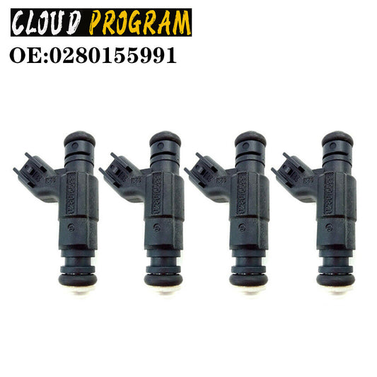 Set of 4 Fuel Injector Nozzle 0280155991 Fit for Mini Cooper R50 R52