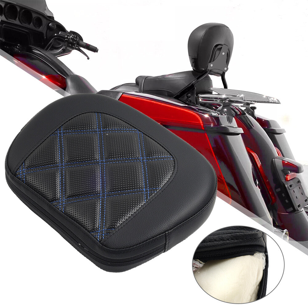 for Harley Street Glide FLHX FLHXS Black Rear Passenger Sissy Bar Backrest Pad