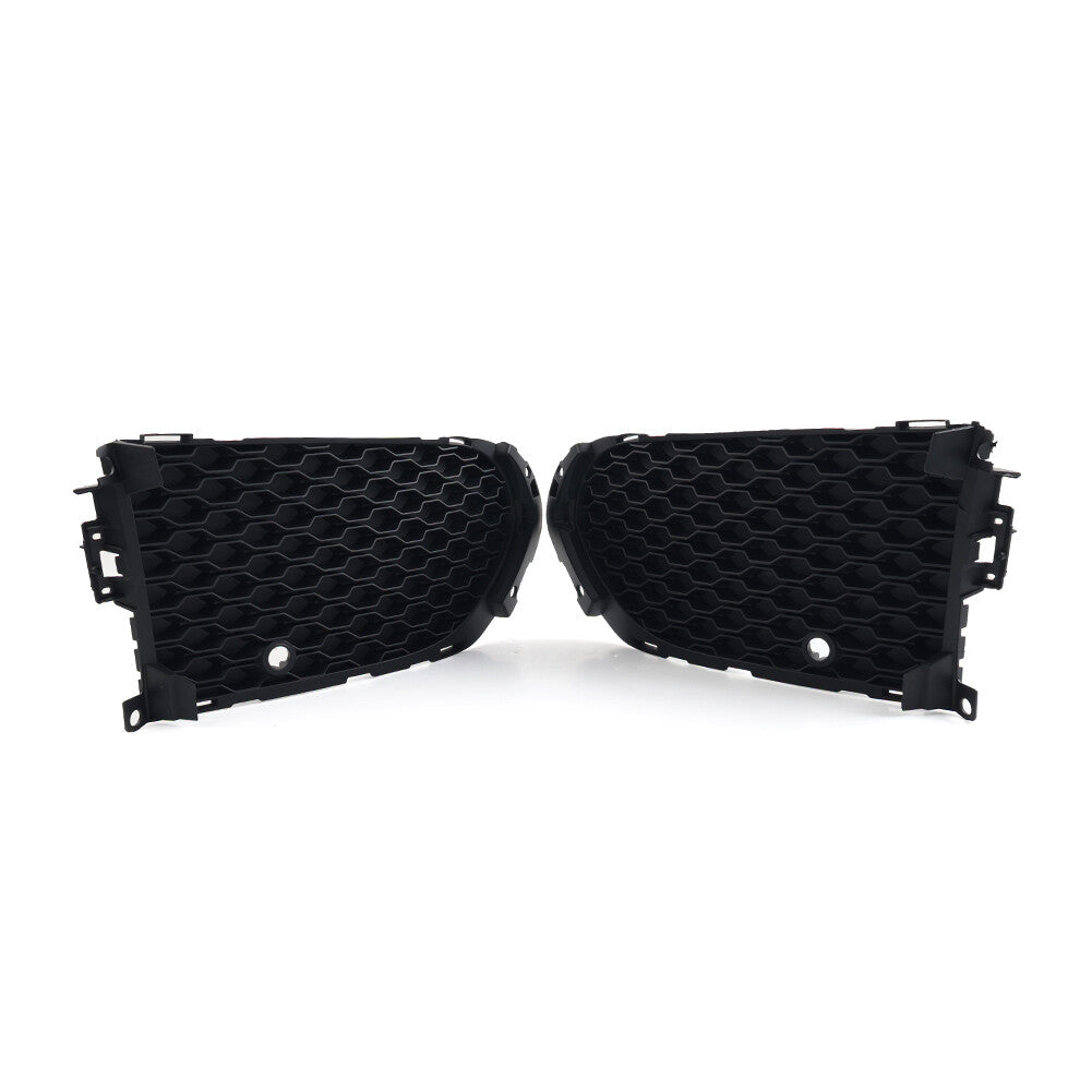 Closed Mesh Front Bumper Fog Light Lamp Grill Grille With PDC Fit for Jaguar F-Pace