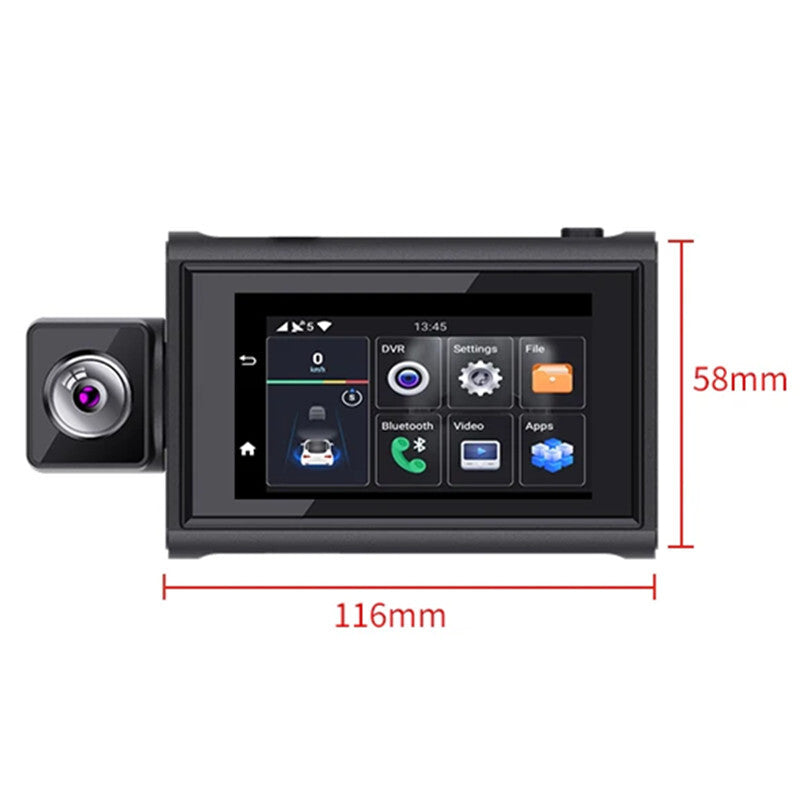 4G Android Car Dash Camera GPS 1080P Video Registrator Recorder DVR WiFi Monitor