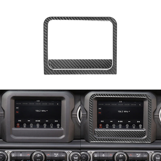 Carbon Fiber 7 inch LCD Screen Frame for Jeep for Wrangler Jl 2018+ Gladiator 2020+