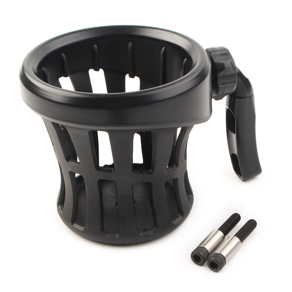 Handlebar Cup Holder Drink W/ Mesh Basket Mount Universal for Harley Davidson