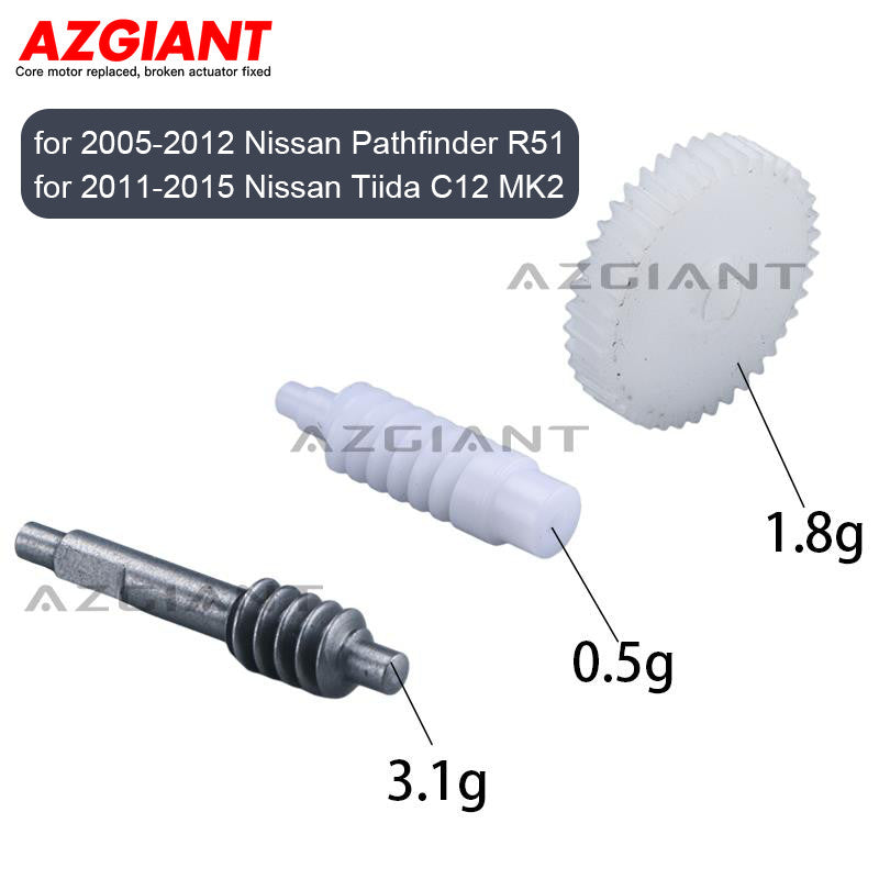 Side mirror folding motor gear kit for Nissan Pathfinder R51/Tiida C12 MK2