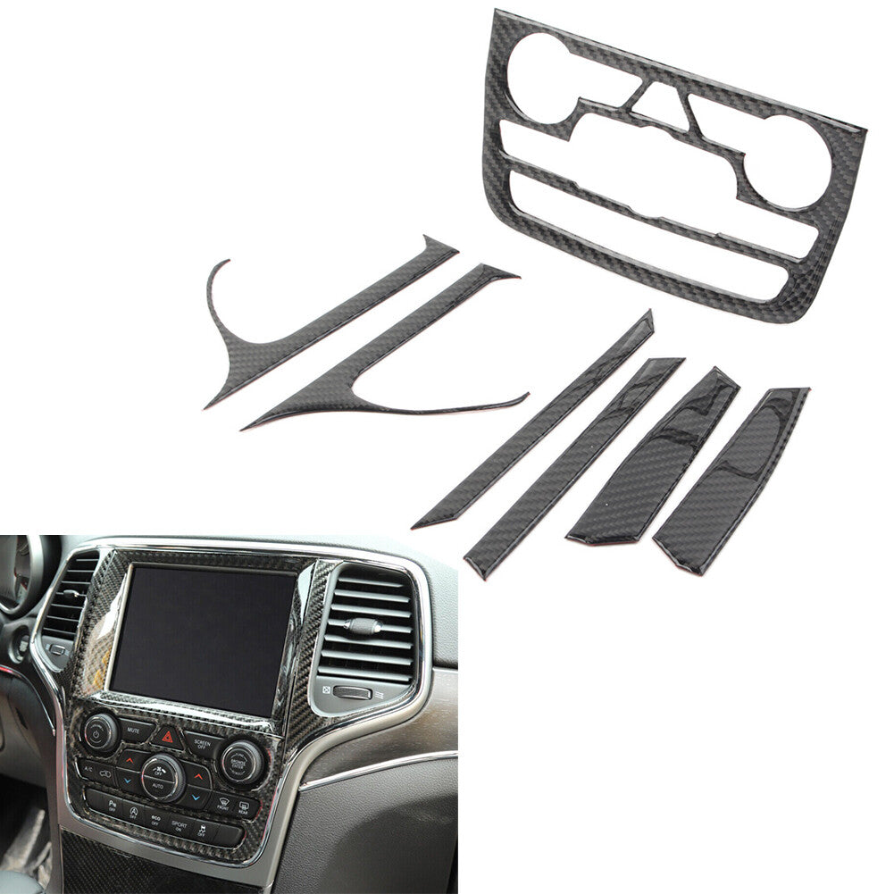 Central Control GPS Navigation Cover Trim for Jeep Grand Cherokee 2014 2015-2018