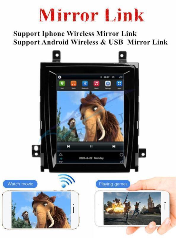 Unit Android 10.0 GPS Head for Cadillac for Escalade 07-14 Car Radio 9.7 Vertical