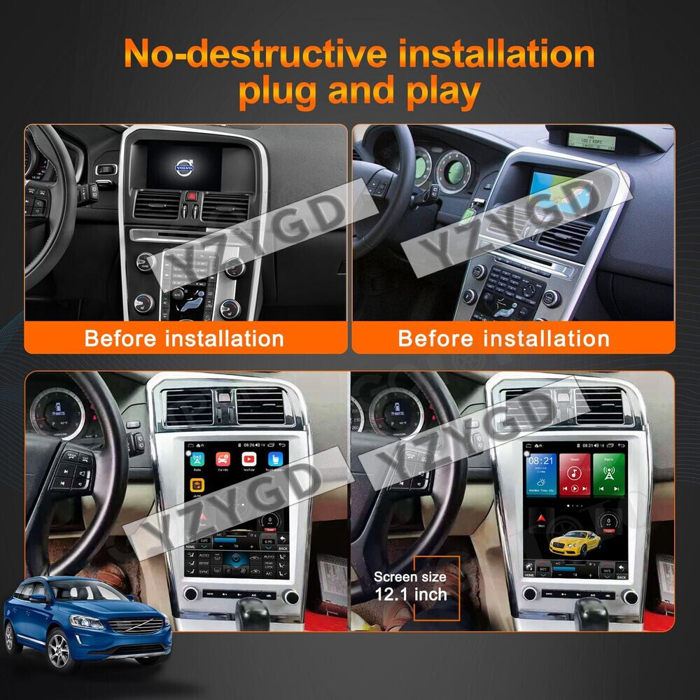Android for Volvo XC60 2009-2017 Carplay Car Radio Stereo Receiver 128GB Screen