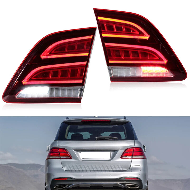 A pair of LED inner taillights suitable for Mercedes-Benz W166 GLE320 GLE350 GLE400 2016-2019