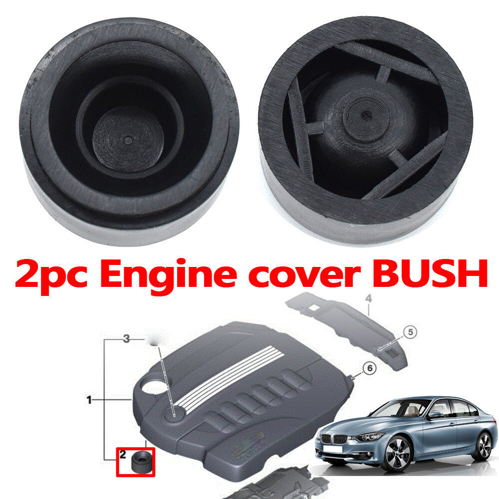Pair Rubber Engine Cover Mount Clip for Bmw 1 2 3 4 5 6 7 Series X1 X3 X4 X5 X6