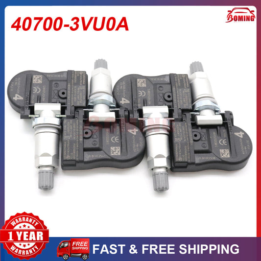 4-pack of new TPMS tire pressure sensors for 2014-2017 for Nissan Rogue - 40700-3VU0A