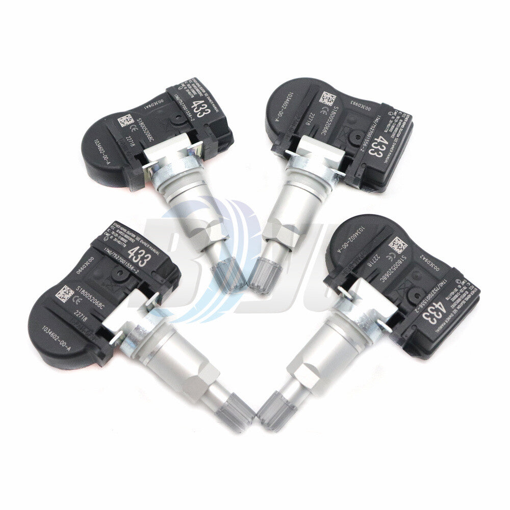 New 103460200A 433MHz Tire Pressure Sensor TPMS Fits for Tesla Model 3 S X 4PCS