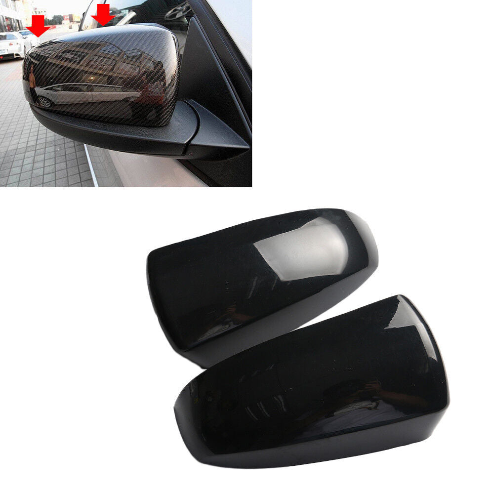 Pair Left Right Door Wing Rearview Mirror Cover Cap for BMW X5 X6 E70 2006-13