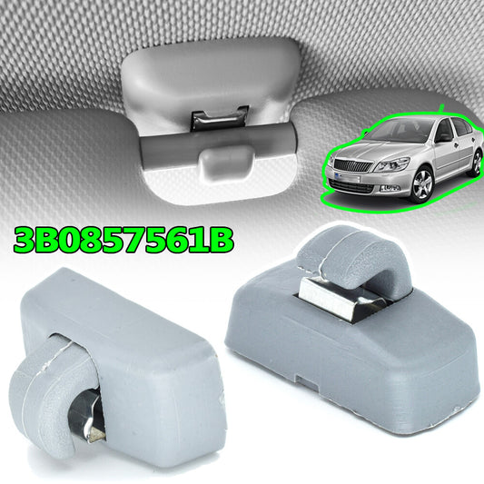 2X Sun Visor Clip for VW Transporter T4/T5 Amrok Beetle for Bora Caddy Eos for Golf Lupo