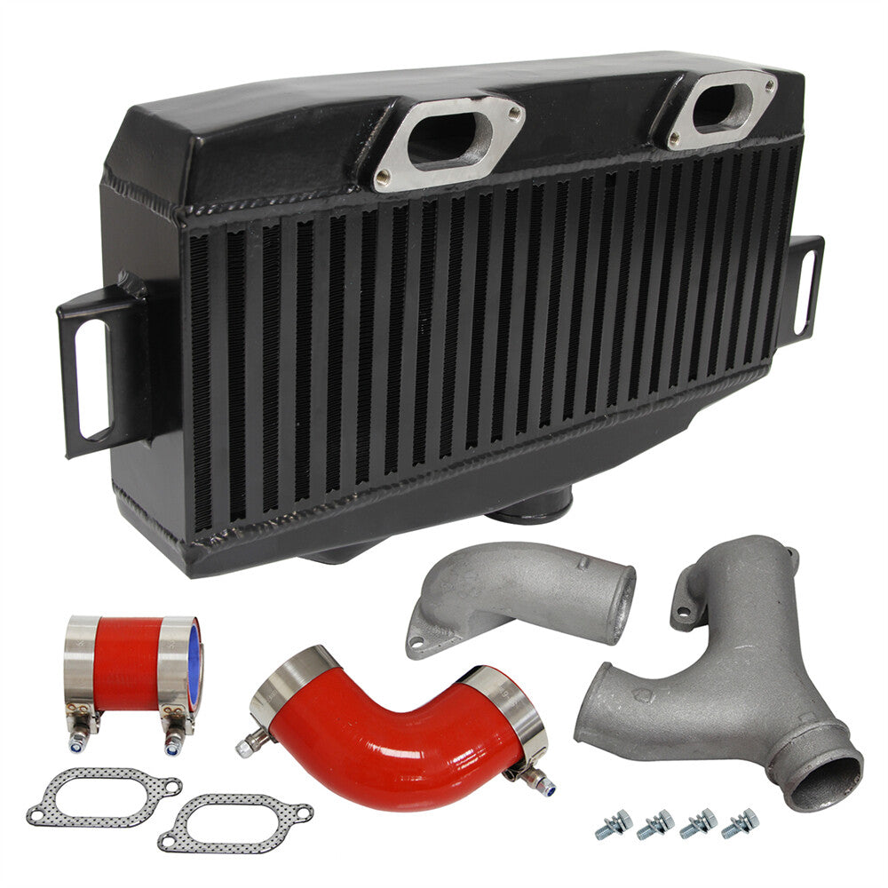 Top Mount Intercooler Kit Y Pipe For 2008+ for Subaru WRX STI EJ257 EJ255 2.5L Red