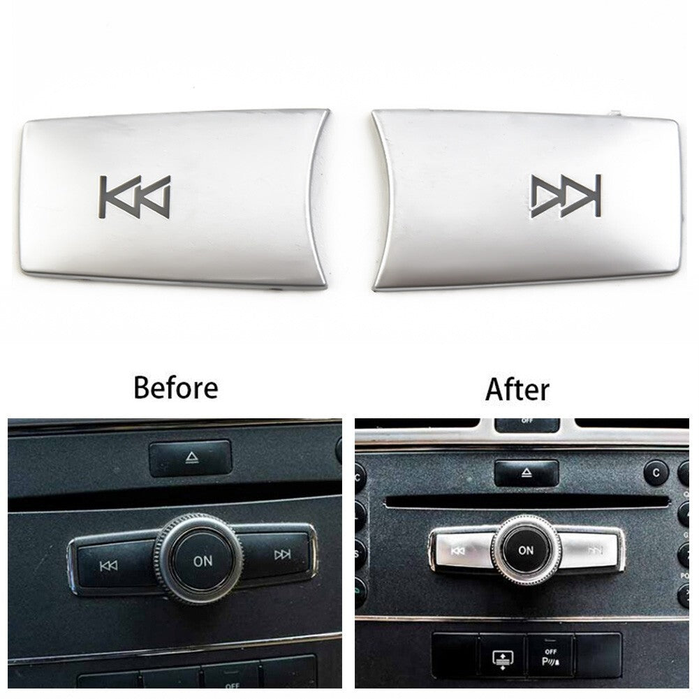 W204 W212 Button Covers Volume Parts Accessories Silver Button Sequins