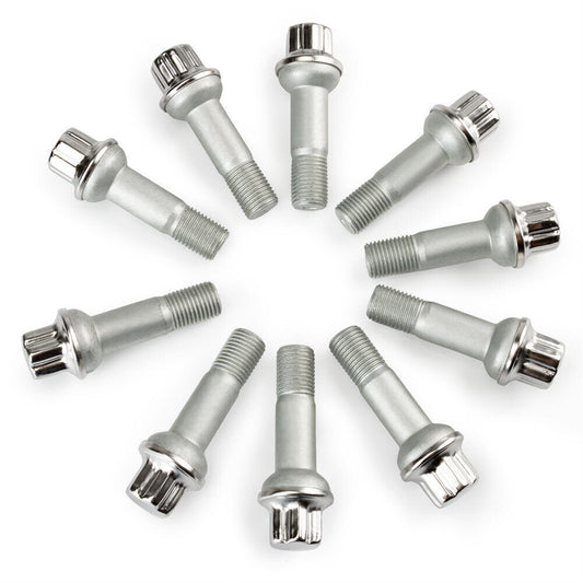 10PCS Wheel Lug Bolt Nuts for Mercedes-Benz AMG GT 43 CL GL GLK ML S-Class E63