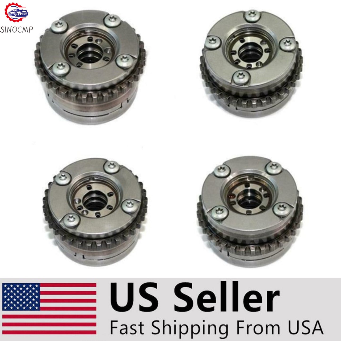 4Pcs Camshaft Adjuster Intake Exhaust 2760502047 2760503900 for Mercedes W222 US
