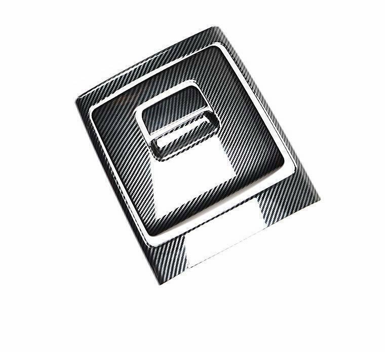 Car Rear Air Outlet Anti-Kick Panel Trim for Kia Carnival 2022-2023 Carbon Fiber
