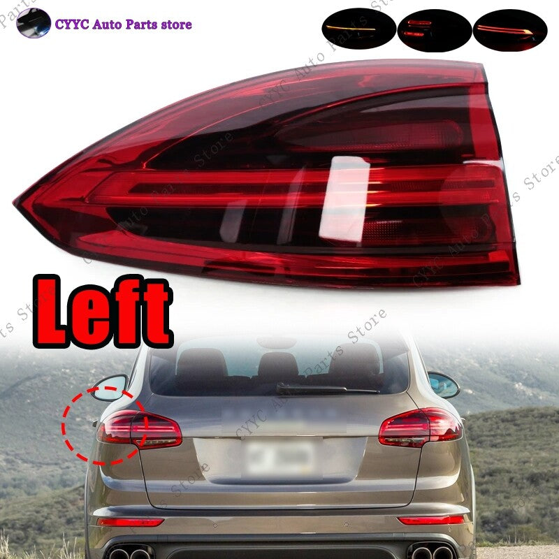 Left for Porsche for Cayenne 2015-2017 LED Rear Outside Tail Light Turn Signal
