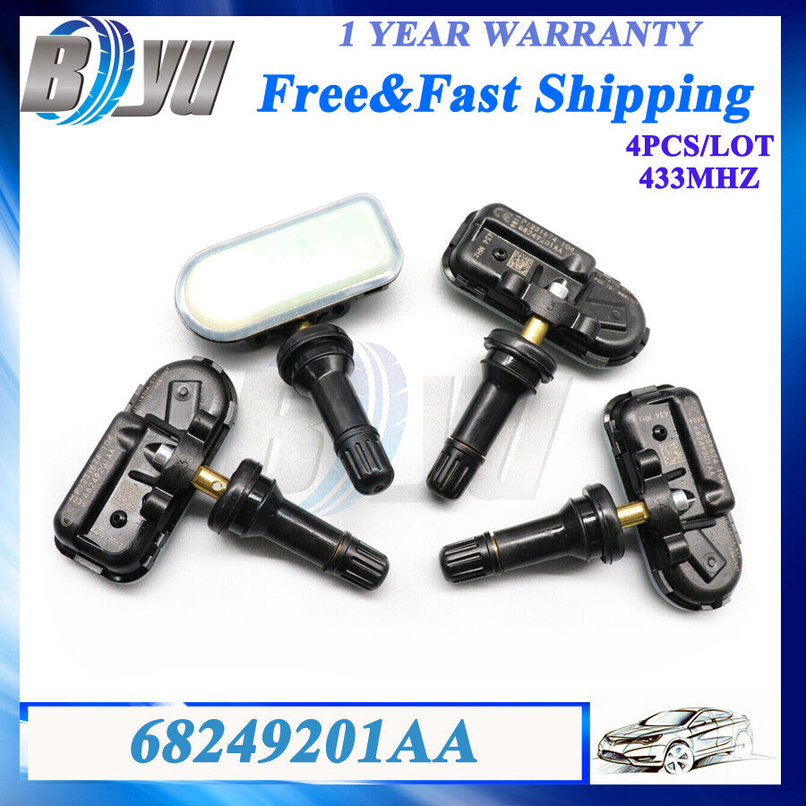 68249201AA 4X Tire Pressure Sensor TPMS 68239729AB for Jeep Cherokee for Ram
