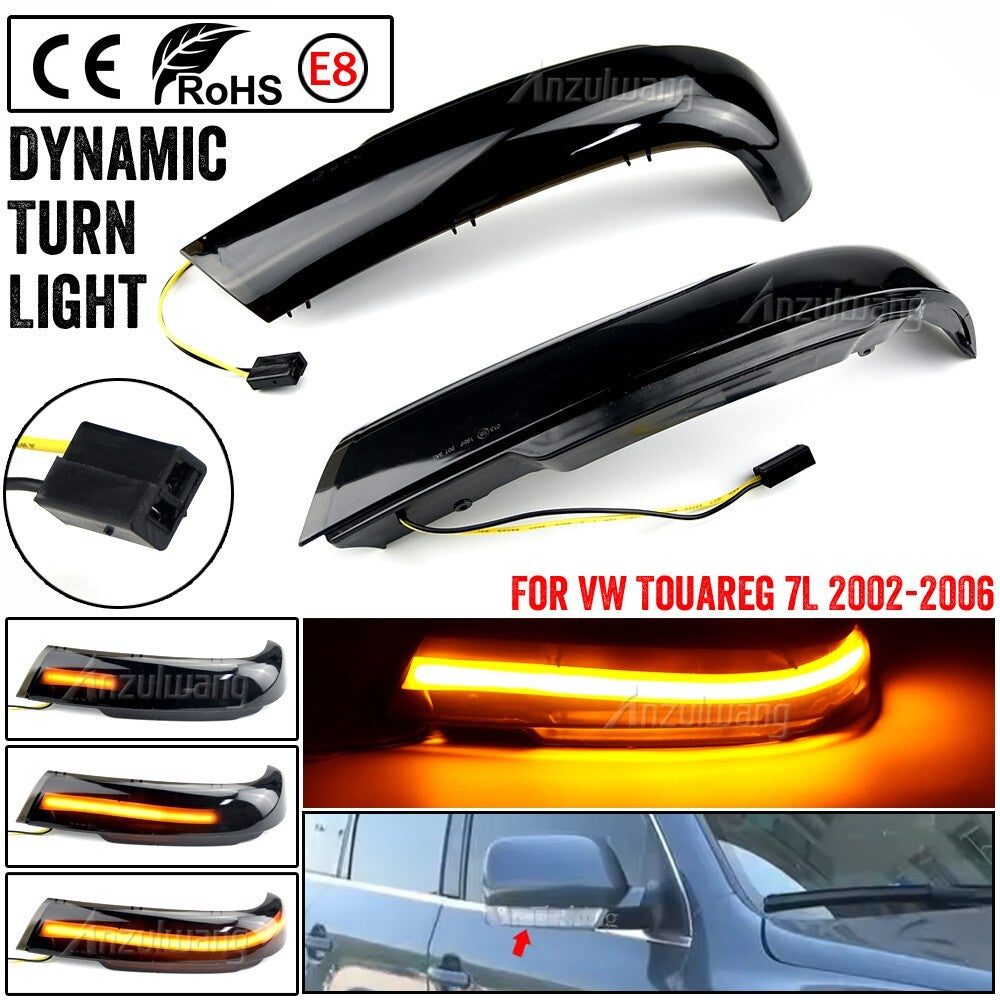 Dynamic Side Turn Signal Light for VW Touareg 7L 2002-2006 Prefacelift model]