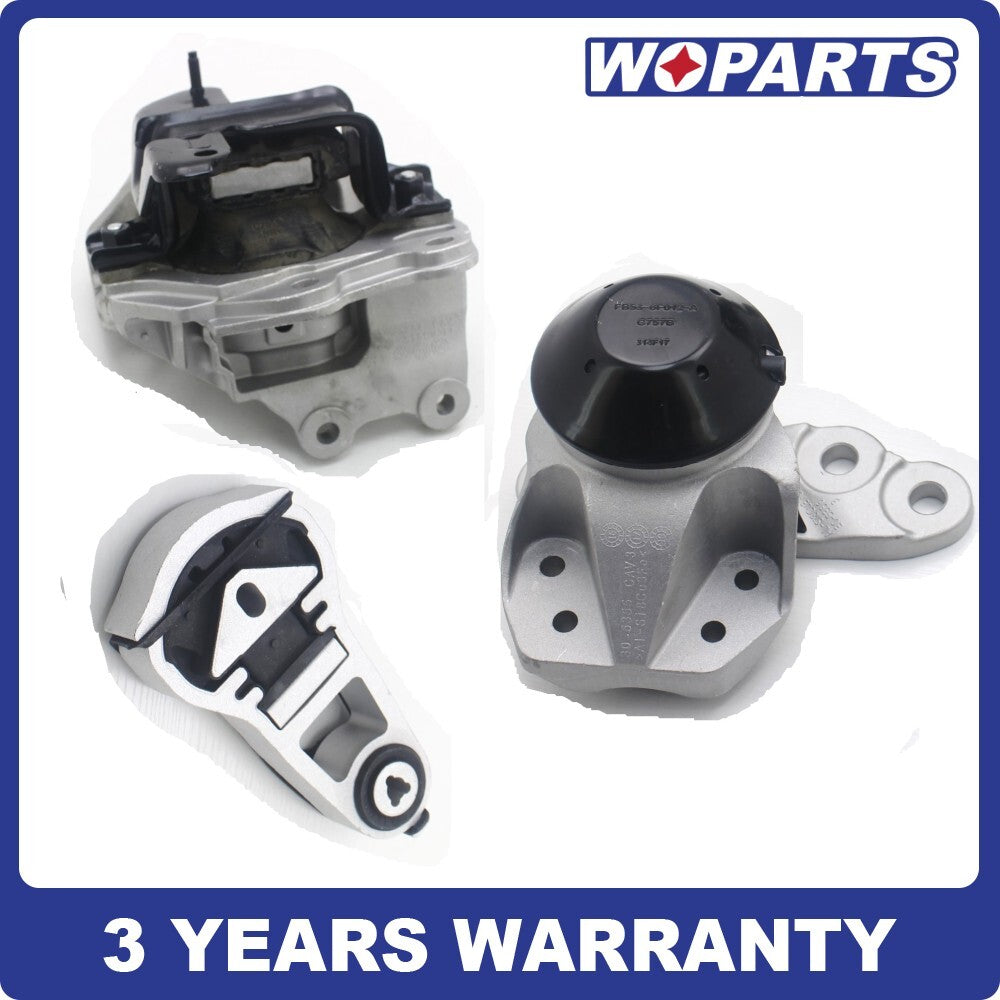 3PC Engine Motor  Trans Mount Set Fit for 2011-2015 for Ford Explorer 3.5L For