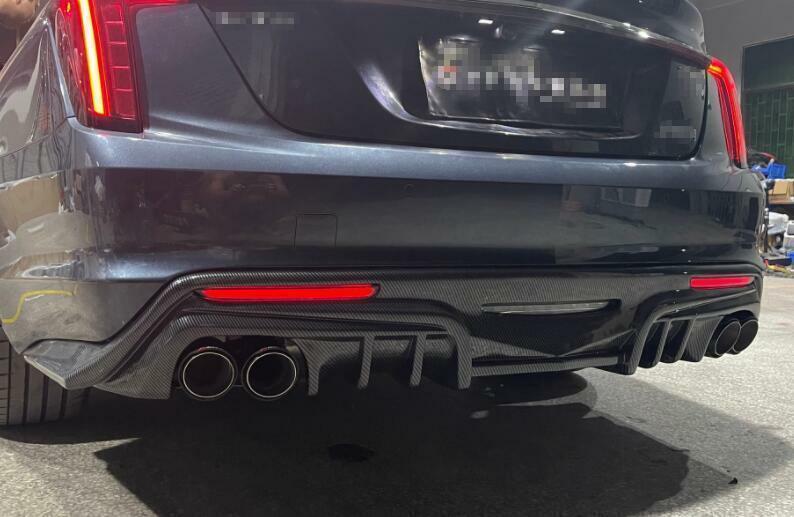 2020-2024 Rear Bumper Diffuser Lip Spoiler Combat Carbon Fiber for Cadillac CT5