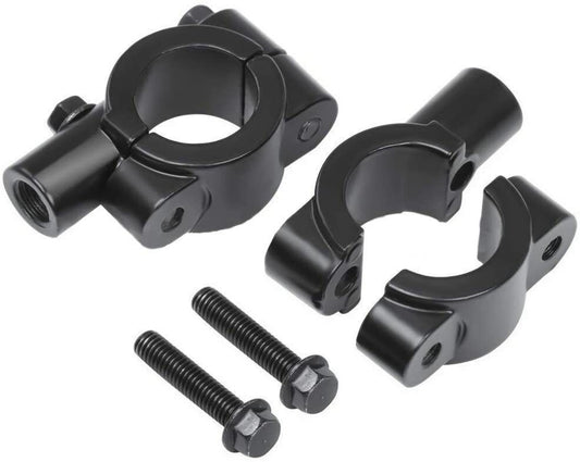 Universal Motorcycle Handlebar Mirror Mount 10mm 7/8 Aluminum Clamp