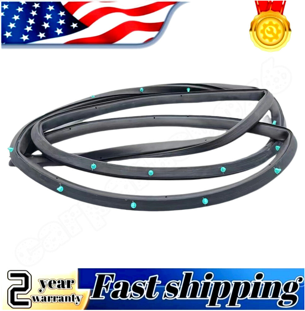 2P Front L  R Opening Weatherstrip Sealing Rubber for Honda Accord Sedan 1998 - 2002