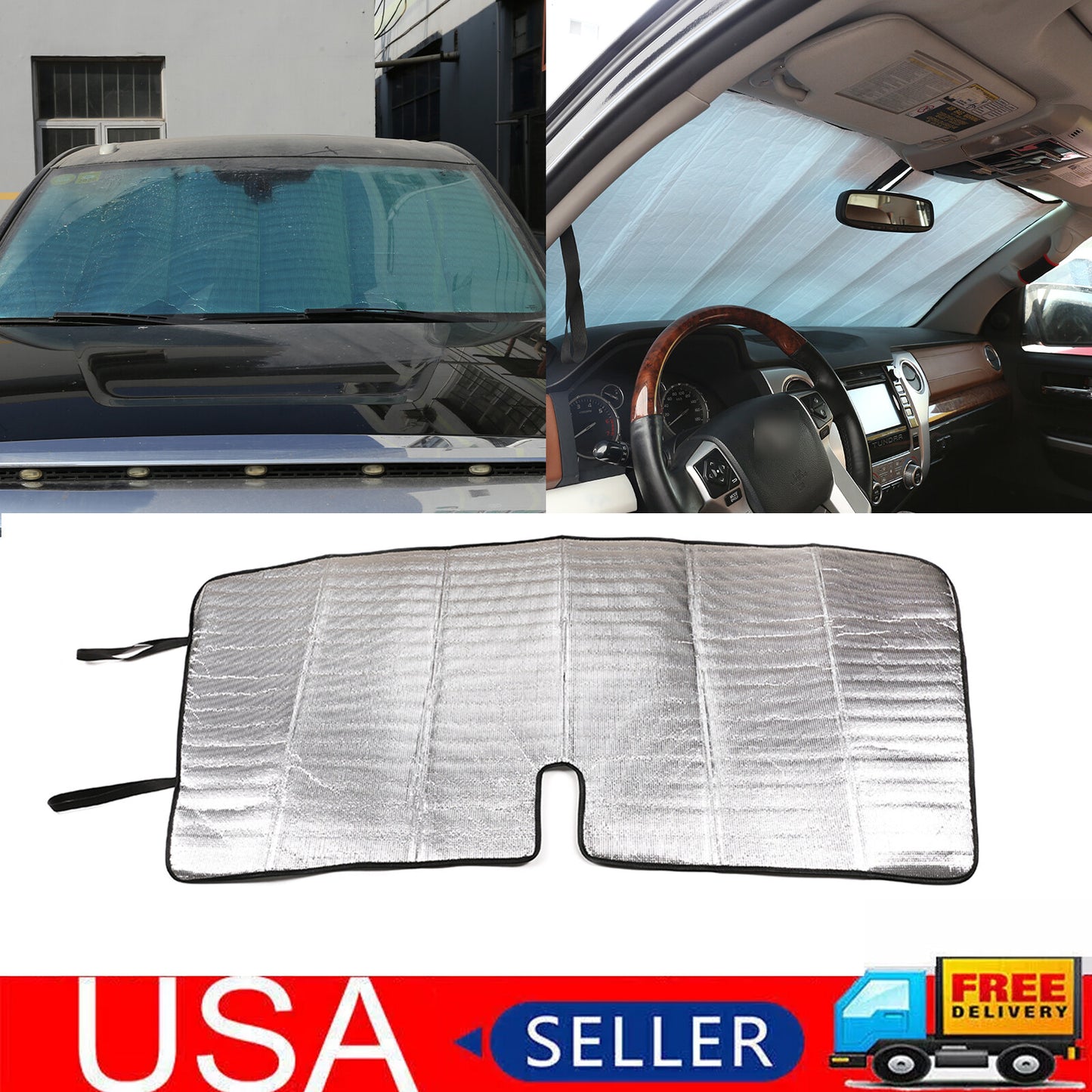 Suitable for Toyota Tundra 2007-2021 windshield sunshade/heat cover.