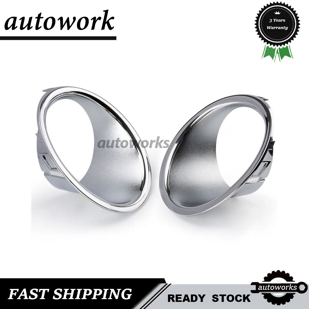A Pair Bumper Fog Light Trim Cover for Mini Cooper R56 R57 Clubman R55 07-10