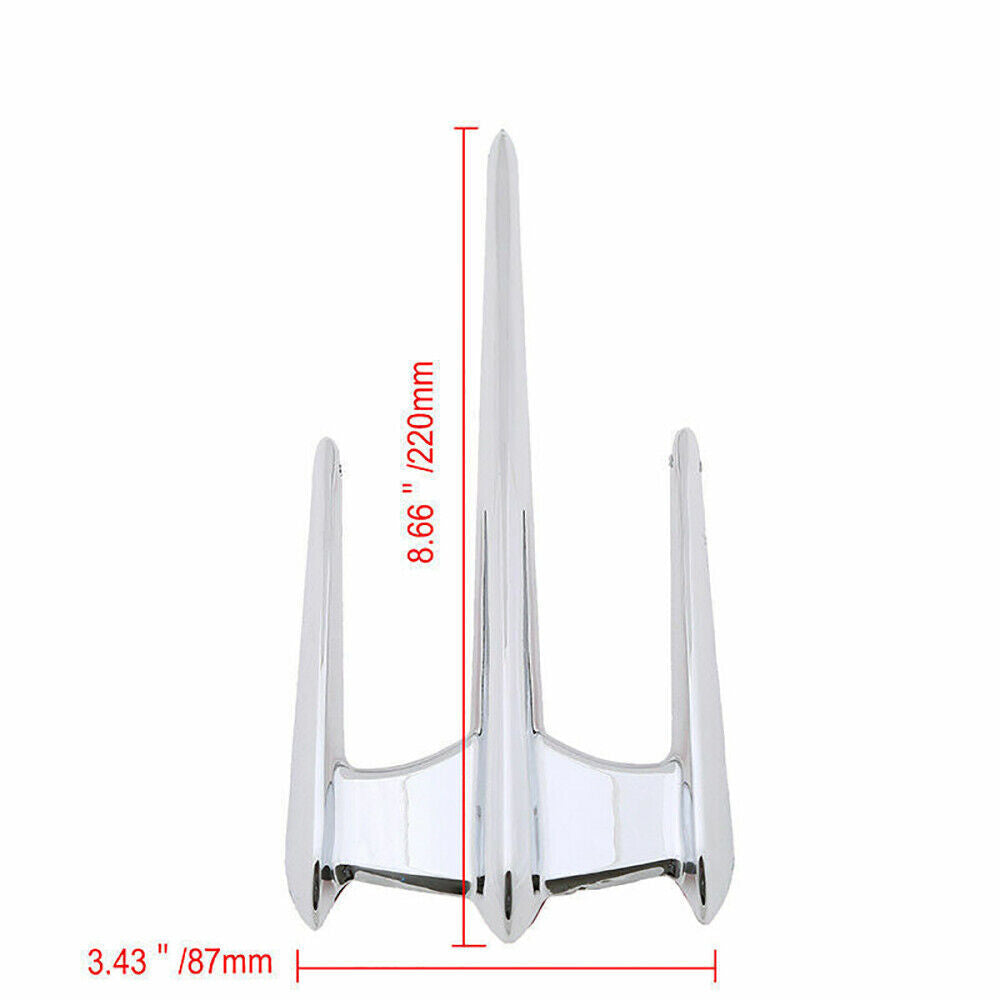 Chrome Front Fairing Fender Trunk Lid Trim for Honda Goldwing GL1800 2001-2015