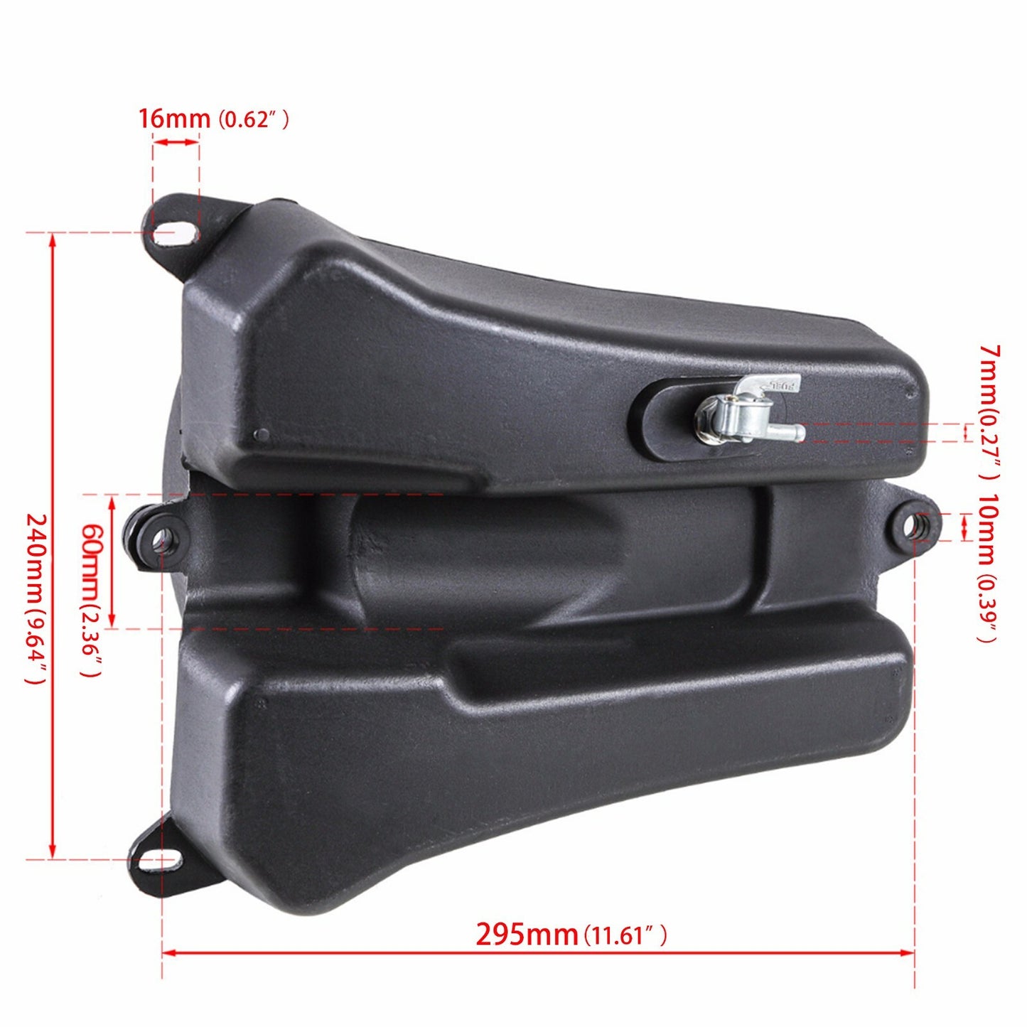 Gas Petrol Fuel Tank w/ Cap for Apollo Orion Dirt Pit Bike 125cc 150cc 110cc 250