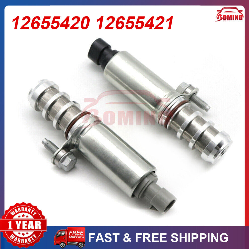 12655420 12655421 Set of 2 Variable Valve Timing VVT Solenoid For GM for Chevy for Buick
