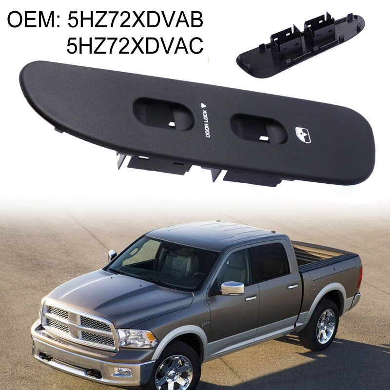Passenger Window Switch Bezel 2003-2005 for Dodge for Ram 1500 2500 3500 Black