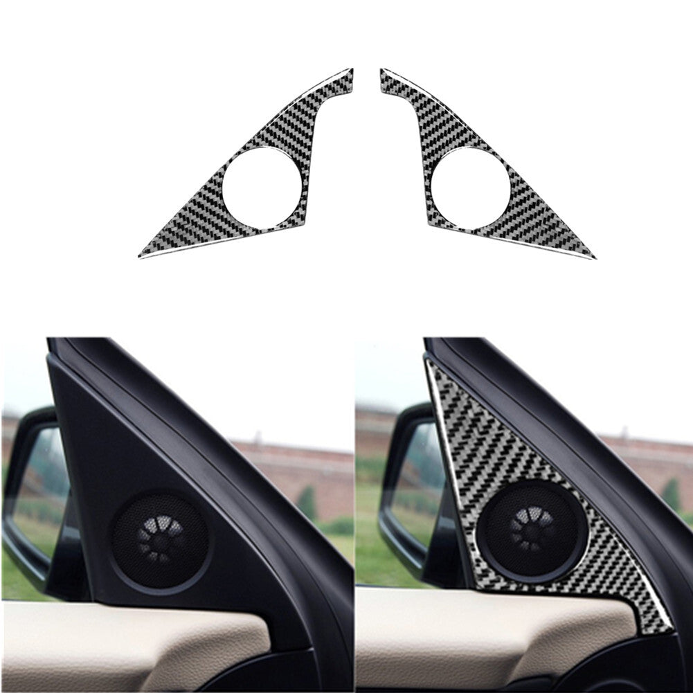 Carbon Fiber Front Door Corner Speaker Trim for BMW 6 Series E63 E64 2004-2010