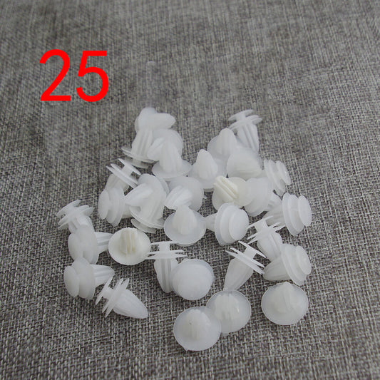 25PCS Interior Trim Board Retainer Clip Fastener White for Toyota 90467 10161