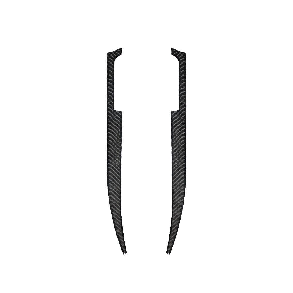 2Pcs Storage Side Trim Strips Cover Carbon Fiber for CADILLAC CTS SPORT 2008-UP