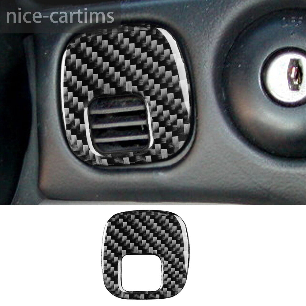 Carbon Fiber Key Ignition Switch Panel Cover for Chevrolet for Corvette C5 1998-2004