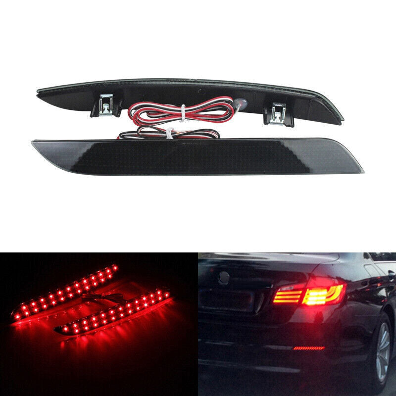 2× Für for BMW 5er F10 F11 F18 09-14 Reflektor Bremsleuchten Licht Rot 63147203238
