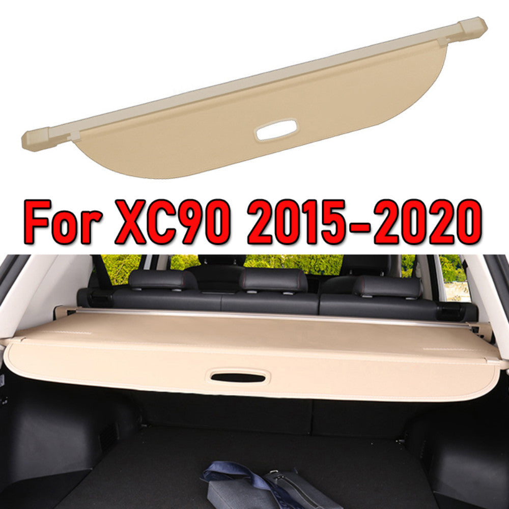 Beige for Volvo XC90 15-21 Retractable Cargo Luggage Security Shade Shield Cover