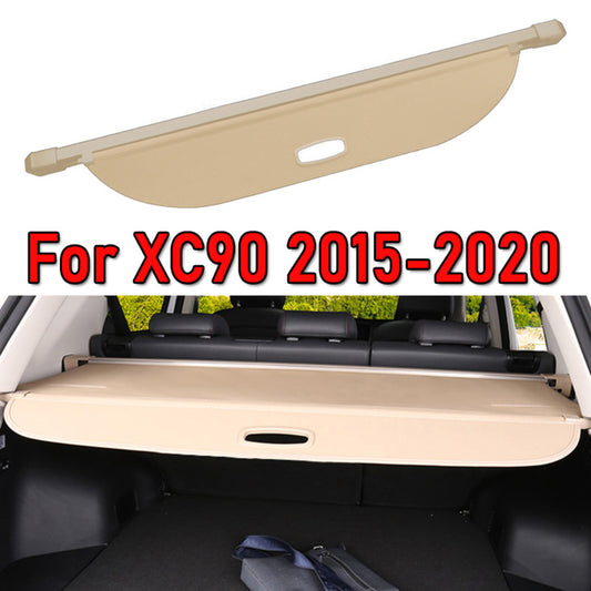 Beige for Volvo XC90 15-21 Retractable Cargo Luggage Security Shade Shield Cover