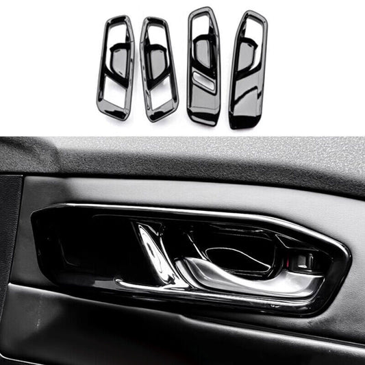 Bright black 4PCS Interior Door Handle Frame Cover Trim for Honda Accord 2023-24